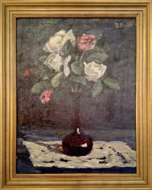 Still-Leben Vase aus Böhmen
